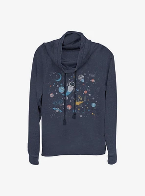 Disney Pixar Wall-E Galaxy Cowlneck Long-Sleeve Girls Top