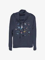 Disney Pixar Wall-E Galaxy Cowlneck Long-Sleeve Girls Top