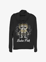 Star Wars: Episode IX The Rise Of Skywalker Babu Frik Cowlneck Long-Sleeve Girls Top