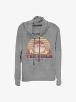 Star Wars The Mandalorian Sunset Child Cowlneck Long-Sleeve Girls Top