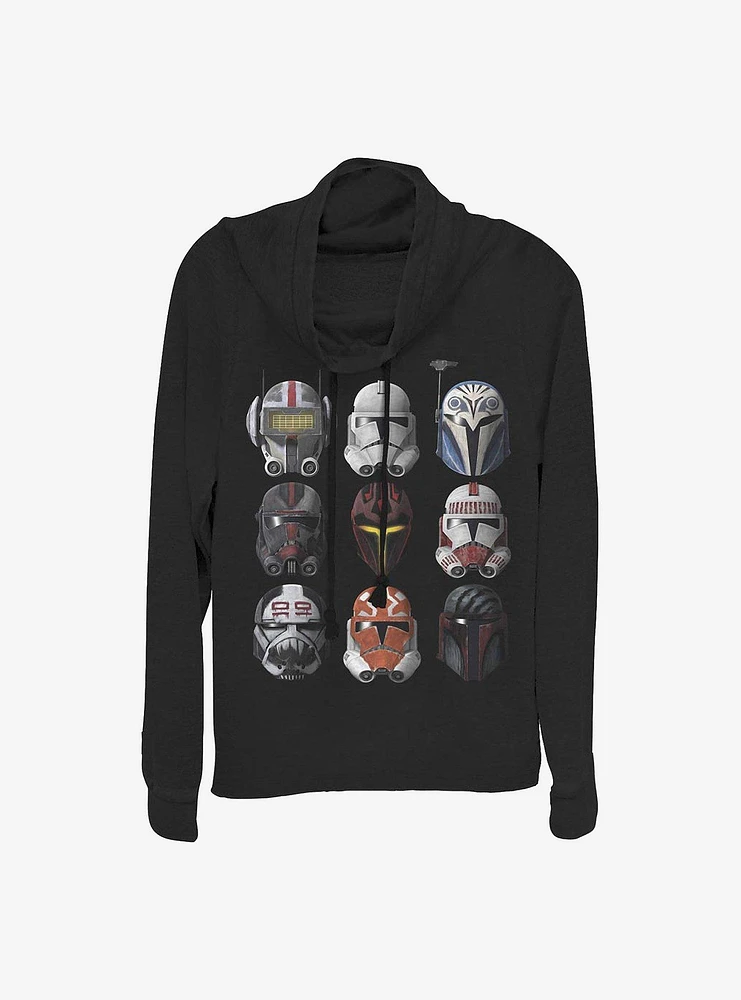 Star Wars: The Clone Wars Helmets Cowlneck Long-Sleeve Girls Top