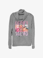 Disney Wreck-It Ralph Comfy Squad Selfie Cowlneck Long-Sleeve Girls Top