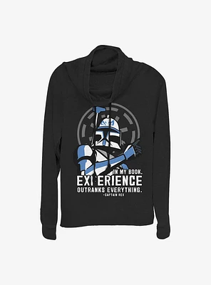 Star Wars: The Clone Wars Outranks Everything Cowlneck Long-Sleeve Girls Top