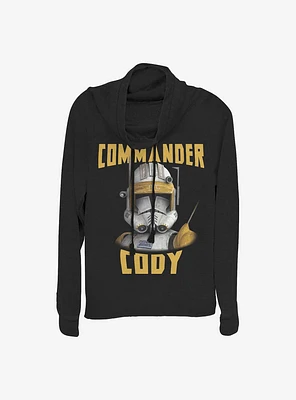 Star Wars: The Clone Wars Cody Face Cowlneck Long-Sleeve Girls Top