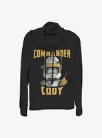 Star Wars: The Clone Wars Cody Face Cowlneck Long-Sleeve Girls Top