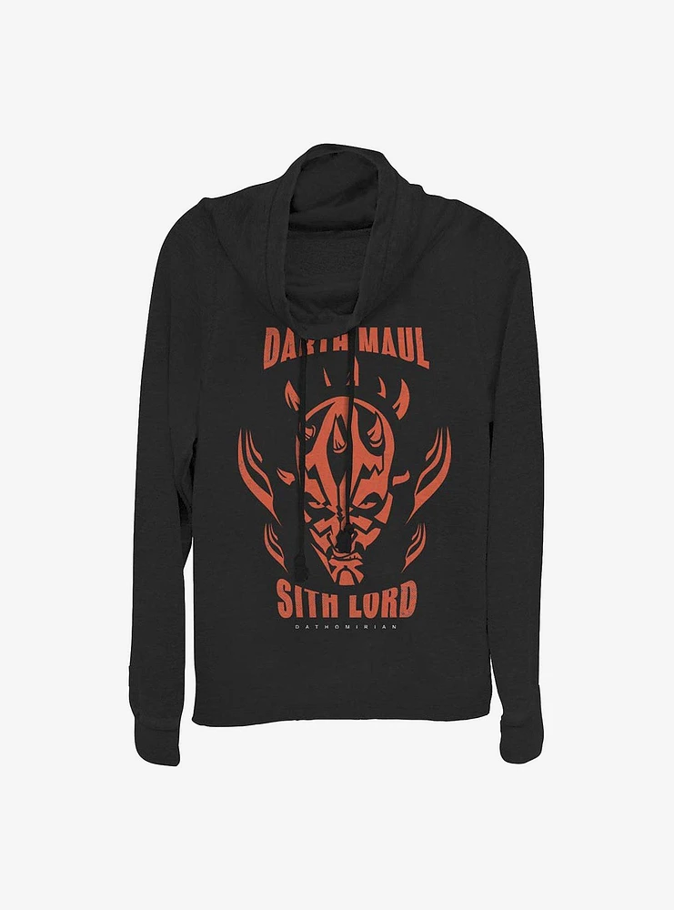 Star Wars: The Clone Wars Dathomirian Maul Cowlneck Long-Sleeve Girls Top