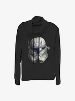 Star Wars: The Clone Wars Rex Face Cowlneck Long-Sleeve Girls Top