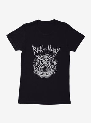 Rick And Morty Metal Maelstrom Womens T-Shirt