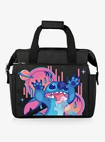 Disney Lilo and Stitch Lunch Cooler Hands Up Black