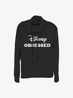 Disney And Chill Cowl Neck Long-Sleeve Womens Top