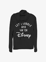 Disney Cuddles Cowl Neck Long-Sleeve Womens Top