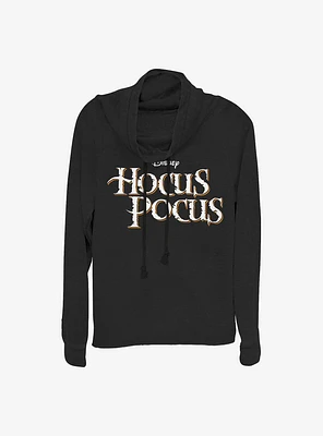 Disney Hocus Pocus Logo Cowl Neck Long-Sleeve Womens Top