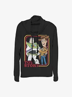 Disney Pixar Toy Story 4 Vintage Duo Cowl Neck Long-Sleeve Womens Top