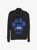 Stranger Things HMS Cubs Paw Cowl Neck Long-Sleeve Womens Top