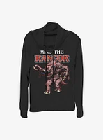 Star Wars Retro Rancor Cowl Neck Long-Sleeve Womens Top