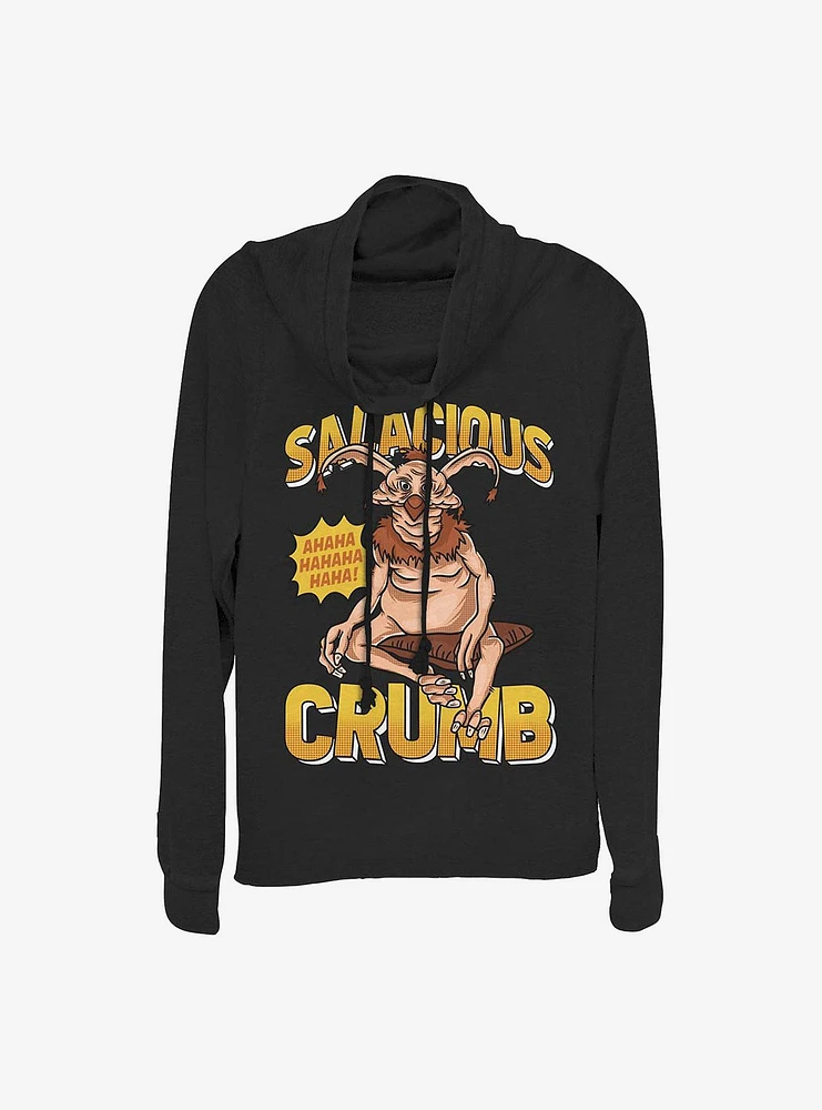 Star Wars Salacious Crumb Cowl Neck Long-Sleeve Womens Top