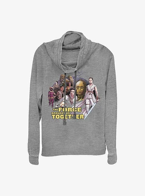 Star Wars Episode IX: The Rise Of Skywalker Togetherness Cowl Neck Long-Sleeve Womens Top