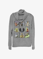 Star Wars: Clone Wars Box Up Cowl Neck Long-Sleeve Womens Top