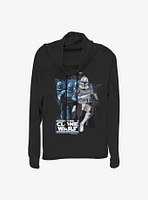 Star Wars: Clone Wars Rex Trooper Cowl Neck Long-Sleeve Womens Top