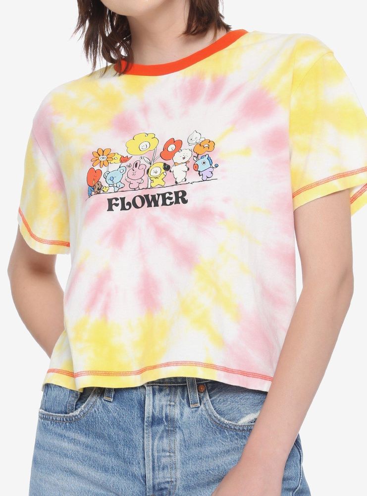 tie dye flower shirt