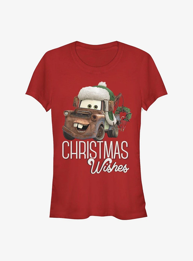 Disney Pixar Cars Christmas Wishes Girls T-Shirt