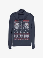 Star Wars Disturbing Holiday Cowlneck Long-Sleeve Girls Top