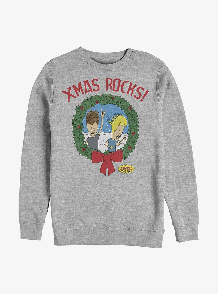 Beavis And Butt-Head Wreath Crew Sweatshirt