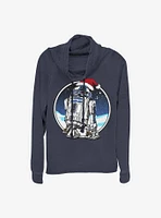 Star Wars Holiday R2-D2 Cowlneck Long-Sleeve Girls Top