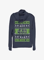 Star Wars Holiday Time Cowlneck Long-Sleeve Girls Top