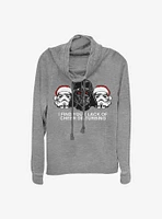 Star Wars Lack Of Cheer Is Disturbing Cowlneck Long-Sleeve Girls Top