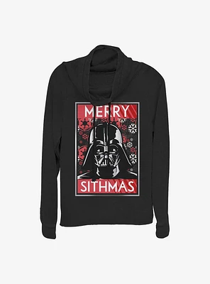 Star Wars Sithmas Vader Cowlneck Long-Sleeve Girls Top