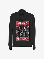 Star Wars Sithmas Vader Cowlneck Long-Sleeve Girls Top