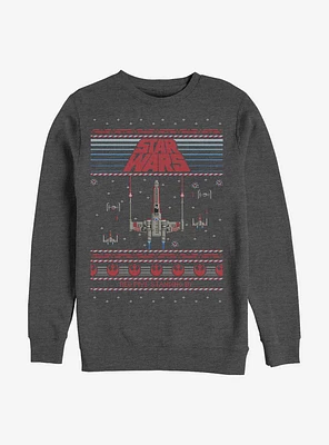 Star Wars Ugly Holiday Red Five Sweatshirt