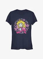 Nintendo Mario Peach Christmas Girls T-Shirt