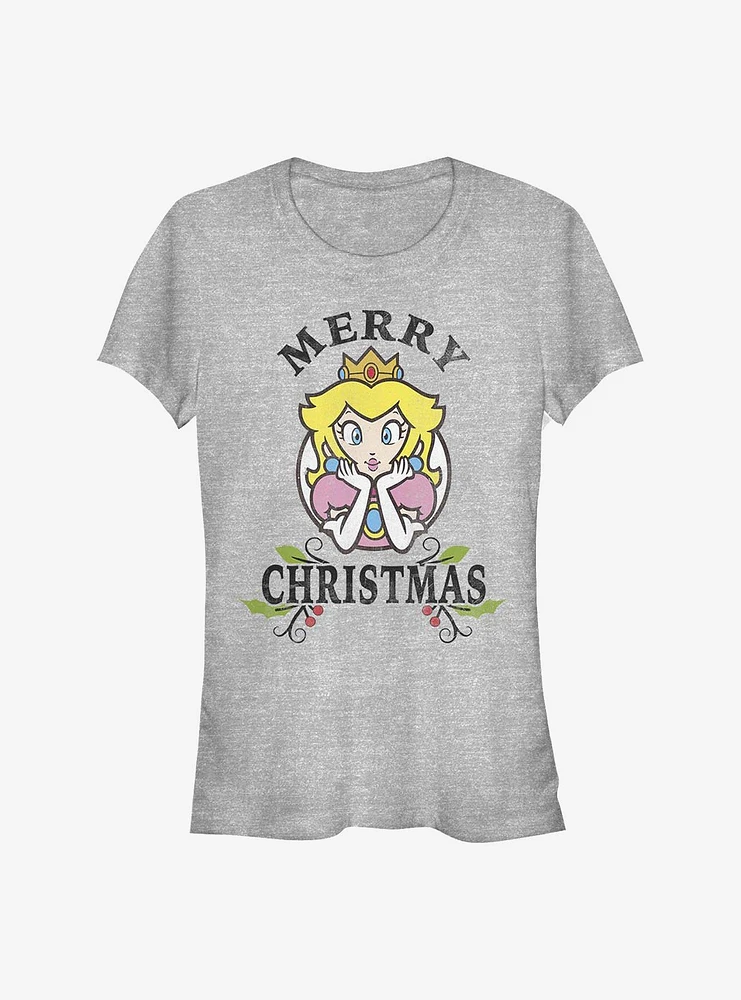 Nintendo Mario Princess Peach Holiday Girls T-Shirt