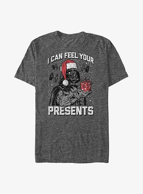 Star Wars I Can Feel Your Presents T-Shirt