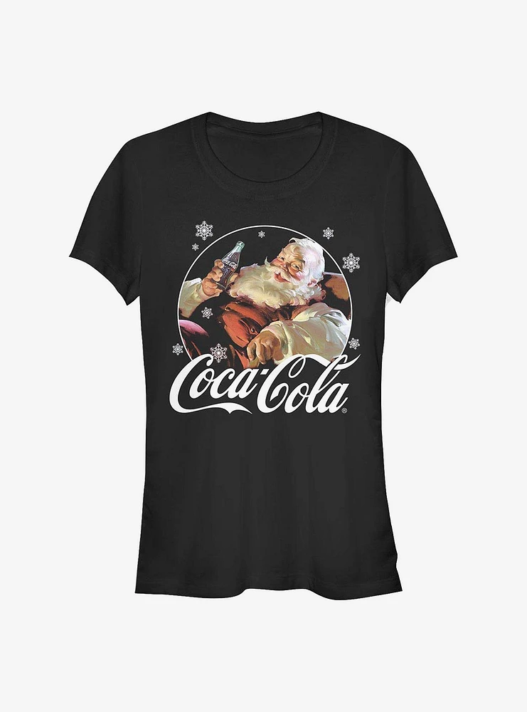 Coke Coca-Cola Santa Girls T-Shirt