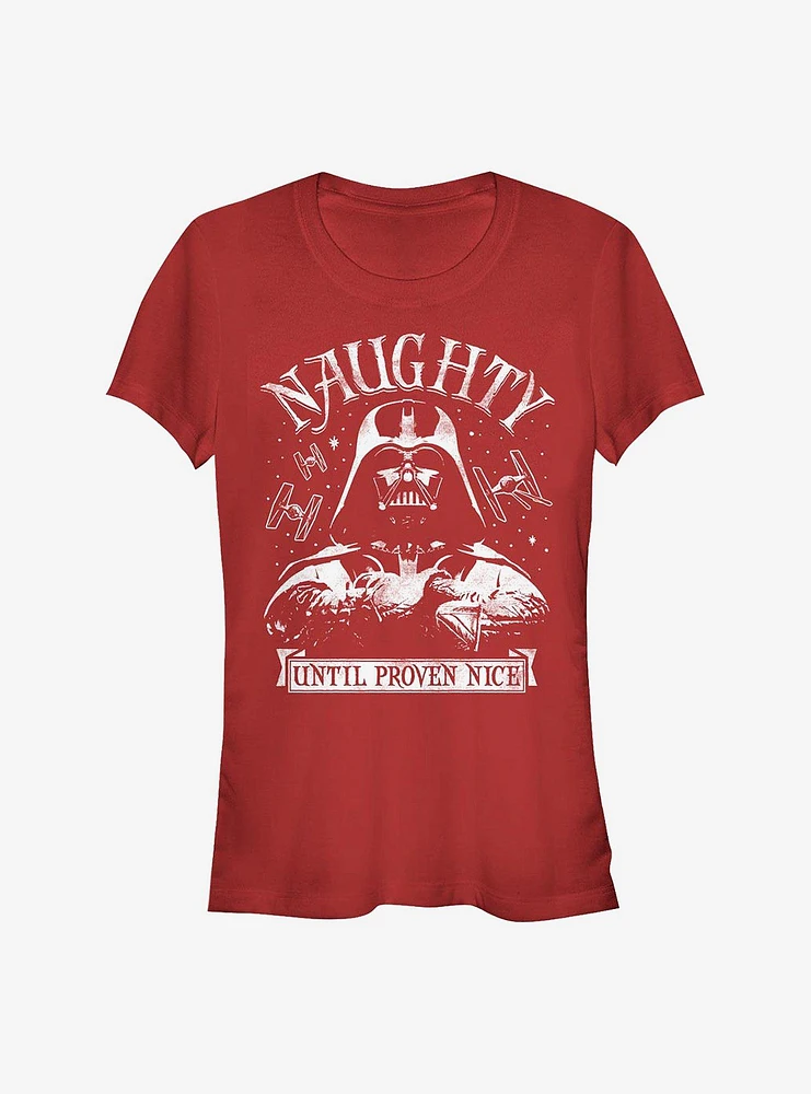 Star Wars Naughty Until Nice Girls T-Shirt