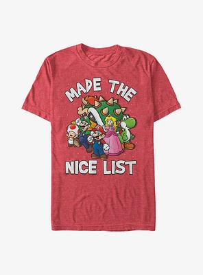 Nintendo Mario Nice List T-Shirt