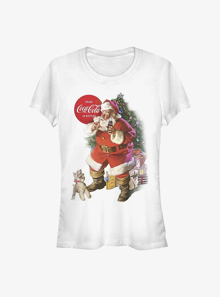 Coke Coca-Cola Surprised Puppy Girls T-Shirt