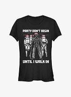 Star Wars Party Dont Begin Girls T-Shirt