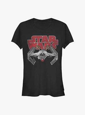 Star Wars Rudolf Tie Fighter Girls T-Shirt