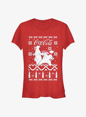 Coke Holiday Bears Girls T-Shirt