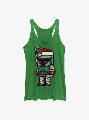 Star Wars Boba Santa Girls Tank Top