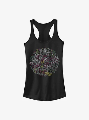 Star Wars Linear Holiday Girls Tank