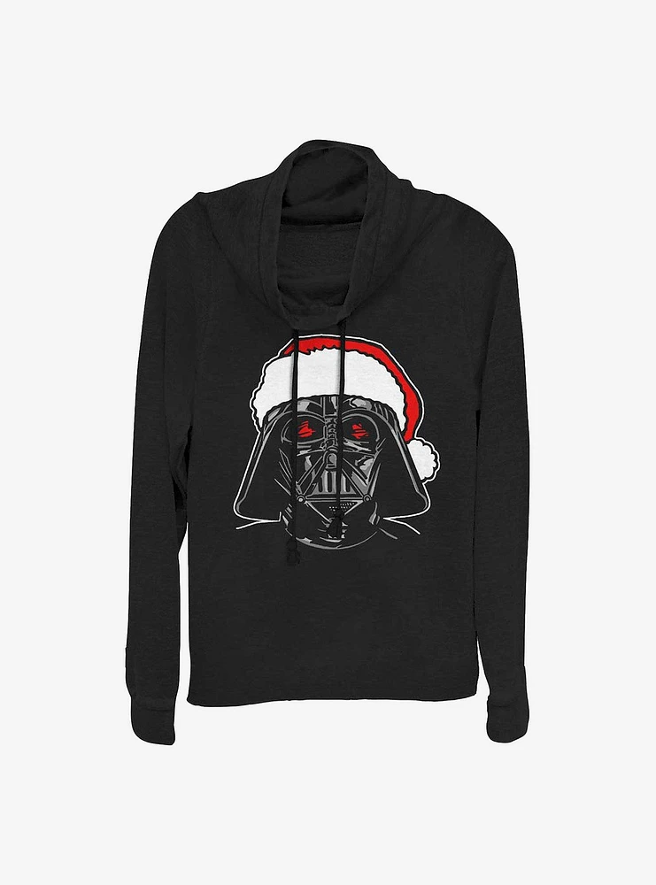 Star Wars Santa Darth Cowlneck Long-Sleeve Girls Top