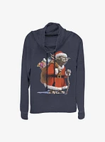 Star Wars Santa Yoda Cowlneck Long-Sleeve Girls Top