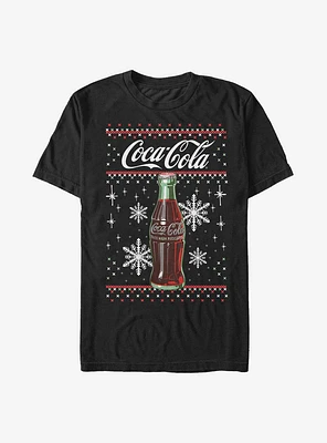 Coca-Cola Ugly Holiday Bottle Snowflakes T-Shirt