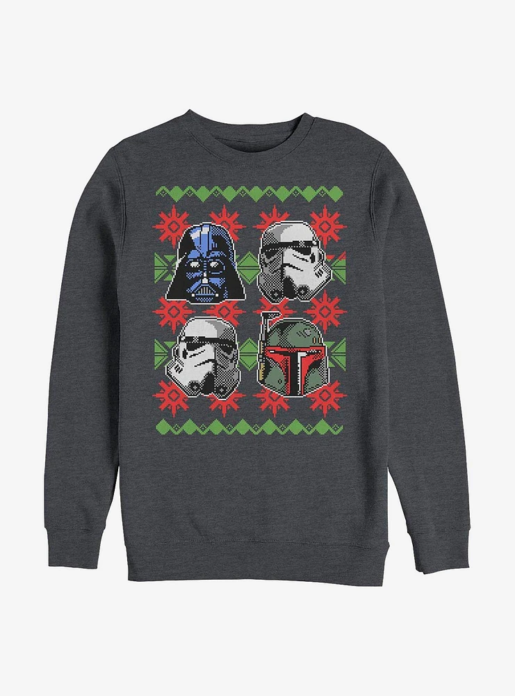 Star Wars Holiday Faces Crew Sweatshirt