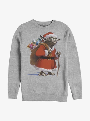 Star Wars Santa Yoda- Crew Fleece Sweatshirt